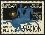 Berlin 1925 Europa Wettkampfe der Berliner Morgenpost Hohlwein