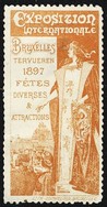 Bruxelles 1897 Exposition Internationale Privat Livemont (WK 120 - hellbraun)