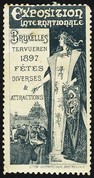 Bruxelles 1897 Exposition Internationale Privat Livemont (WK 125 - graublau)