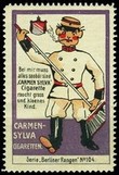 Carmen Sylva Cigaretten Berliner Rangen No 10402