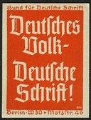 Deutsches Volk Deutsche Schrift rot Wagner