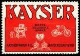 Kayser Nahmaschinen Fahrrader WK 02 2 Rad