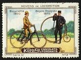 Kohler Serie IV No 02 Moyens de locomotion Bicyclette 1890 Bicycle Araignée 1875