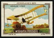 Kohler Serie VI No 05 Aeroplanes 1905 Aeroplane Ferber 02 Schoko