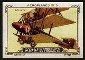 Kohler Serie VI No 12 Aeroplanes 1919 Goliath Schoko