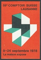 Lausanne 1978 59e Comptoir Suisse Brun