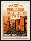 Marktredwitz 1912 XXIV Deutscher Philatelisten Tag