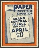 New York 1924 Paper Industries Exposition