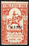 Orleans 1912 500 Anniversaire de la naissance de Jeanne d'Arc rot