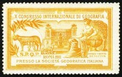 Roma 1911 X Congresso Internazionale di Geografia orangebraun