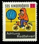 SOS Kinderdorfer Achtung Radfahrer