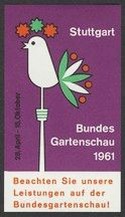 Stuttgart 1961 Bundes Gartenschau Beachten Sie