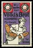 Volkl Brot Nurnberg WK 01 Frau mit 2 Korben
